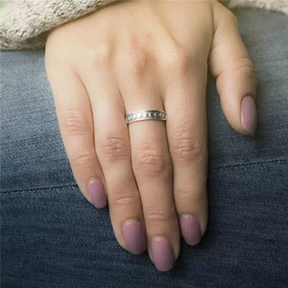 “Phases of Life” Moon Phase NightSky Engraved Ring - Picture 5 of 6